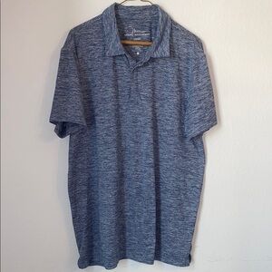 Marc Anthony Heathered Blue Polo Shirt